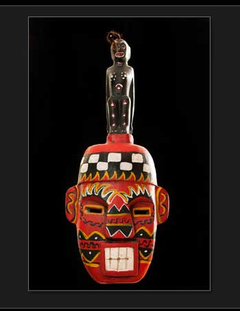Wooden Carved African Mask